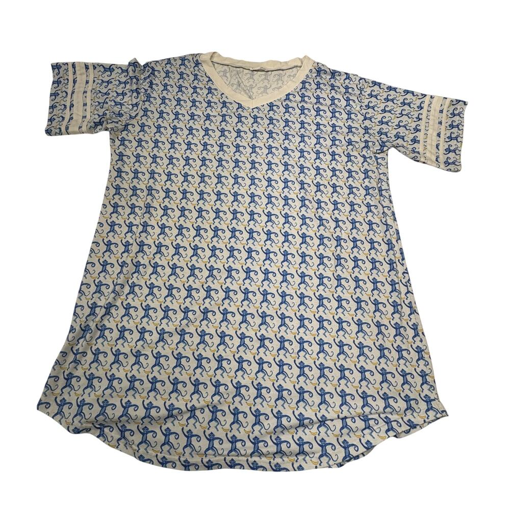 Ladies Ekouear night gown/sleep shirt XXXL Cotton knit- 3X Monkeys